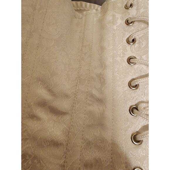 Corsetdeal Corset Womens 32 White Steampunk Wedding Bridal industrial fairycore - Picture 8 of 10
